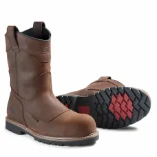 Men's Kodiak Dark Brown McKinney Wellington Waterproof Work Boot 4TERDB